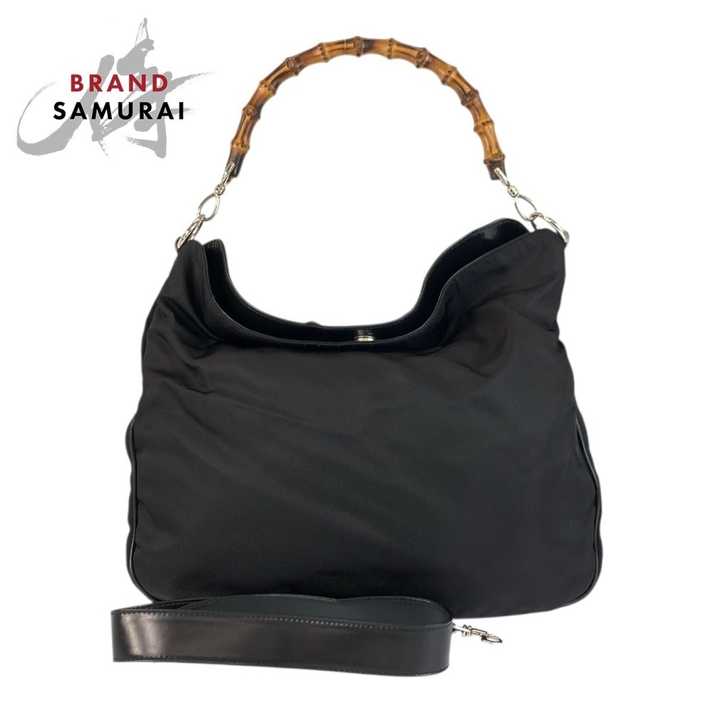 GUCCI Bamboo bag black shoulder